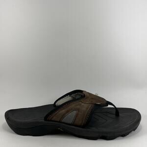 Teva 6972 Flip Flops Mens Size 11 Brown Suede Beach Pool Comfort Sandals